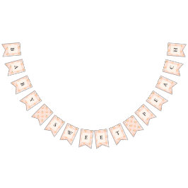 Little New Baby Sweet Peach Baby Shower Banner