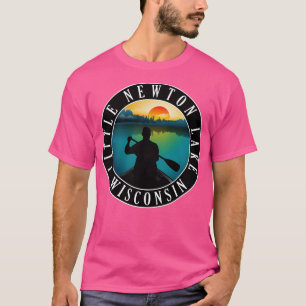 Little Newton Lake Wisconsin kanoën T-shirt