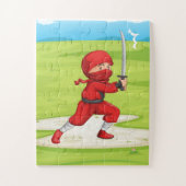 Little Ninja Boy Design Jigzaag Puzzle Legpuzzel (Verticaal)