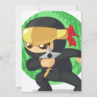 Little Ninja Holding Shuriken