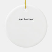 Little Ninja-kerstversiering Keramisch Ornament (Achterkant)