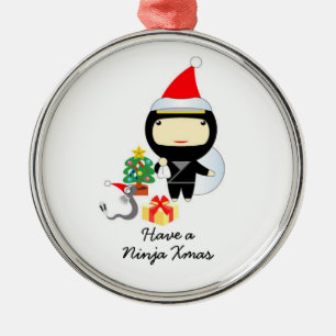Little Ninja-kerstversiering Metalen Ornament