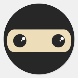 Little Ninja Ronde Sticker