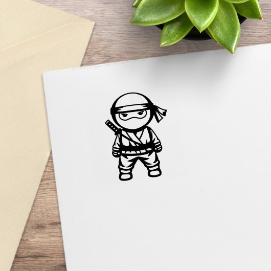 Little Ninja Warrior 1x1 Rubberstempel