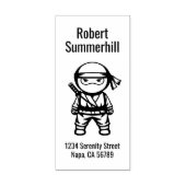 Little Ninja Warrior Adres Rubberstempel (Afrduk)