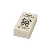 Little Ninja Warrior Adres Rubberstempel (Stempel)