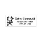 Little Ninja Warrior Adres Rubberstempel (Afrduk)