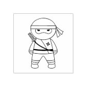 Little Ninja Warrior Color Me Rubberstempel (Afrduk)