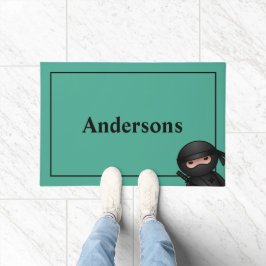 Little Ninja Warrior on Green Deurmat