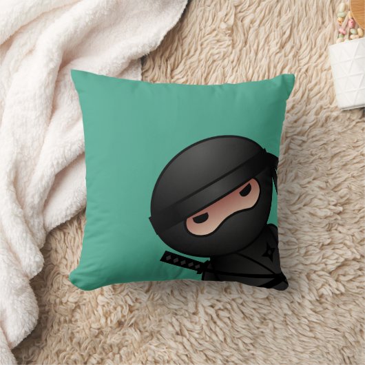 Little Ninja Warrior on Green Kussen (Deken)
