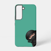 Little Ninja Warrior on Green Samsung Galaxy Hoesje (Achterkant)