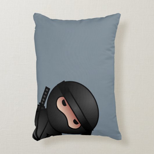 Little Ninja Warrior on Grey Accent Kussen (Voorkant(Verticaal))