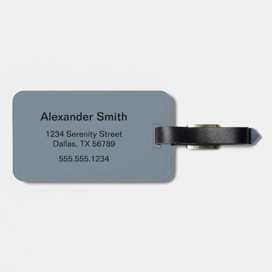 Little Ninja Warrior on Grey Bagagelabel (Achterkant horizontaal)