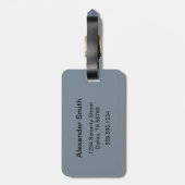 Little Ninja Warrior on Grey Bagagelabel (Achterkant verticaal)