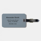 Little Ninja Warrior on Grey Bagagelabel (Achterkant horizontaal)