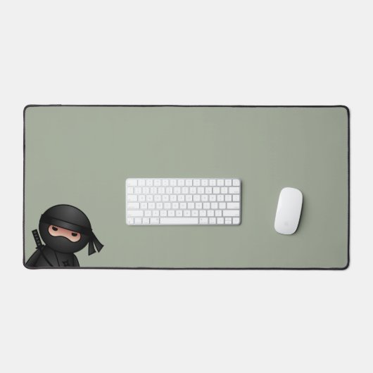 Little Ninja Warrior on Sage Green Bureaumat (Keyboard & Muis)