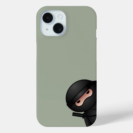 Little Ninja Warrior on Sage Green Case-Mate iPhone Case (Achterkant)