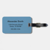 Little Ninja Warrior op Blue Bagagelabel (Achterkant horizontaal)