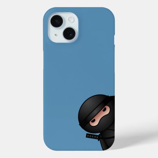 Little Ninja Warrior op Blue Case-Mate iPhone Case (Achterkant)