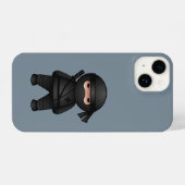 Little Ninja Warrior op Grey 2 iPhone Hoesje (Achterkant horizontaal)