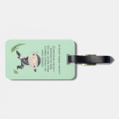 Little Ninja Warrior - Voeg aangepaste naam toe vo Bagagelabel (Achterkant horizontaal)