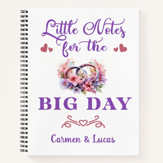 Little Notes voor het Big Day Notitieboek & Journa (Voorkant)