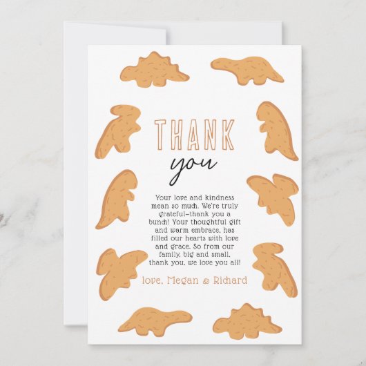 Little Nugget Baby shower Bedankkaart (Voorkant)