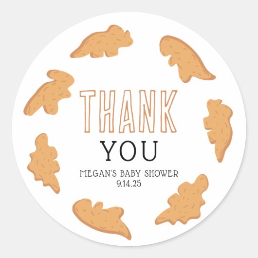 Little Nugget Baby shower Bedankt voor de Stickers (Voorkant)