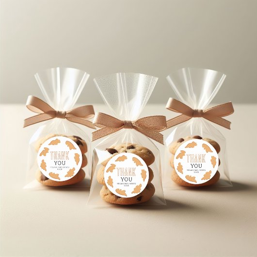 Little Nugget Baby shower Bedankt voor de Stickers