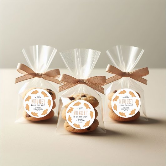 Little Nugget Baby shower in het voordeel van Stic Ronde Sticker