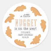 Little Nugget Baby shower in het voordeel van Stic Ronde Sticker (Voorkant)
