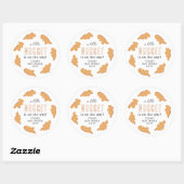 Little Nugget Baby shower in het voordeel van Stic Ronde Sticker (Vel)