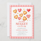 Little Nugget Baby shower Invitation Kaart (Voorkant)