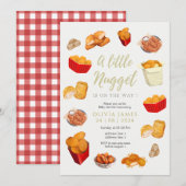 Little nugget baby shower kaart (Voorkant / Achterkant)