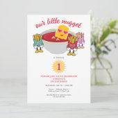 Little Nugget elke leeftijd peuter meisje verjaard Kaart (Staand voorkant)