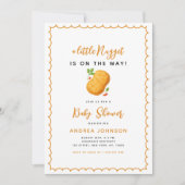Little Nugget Food Theme Grappig Baby shower Kaart (Voorkant)