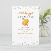 Little Nugget Foodie Baby shower Kaart (Staand voorkant)