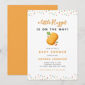 Little Nugget Foodie Baby shower Kaart (Voorkant / Achterkant)