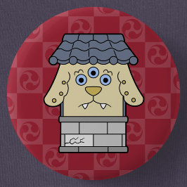 Little Nurikabe Yokai Ronde Button 5,7 Cm