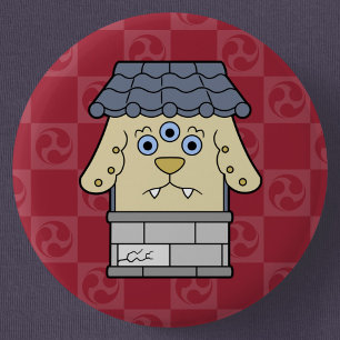 Little Nurikabe Yokai Ronde Button 5,7 Cm
