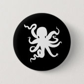 Little Octopus Squid Kraken Button (Voorkant)