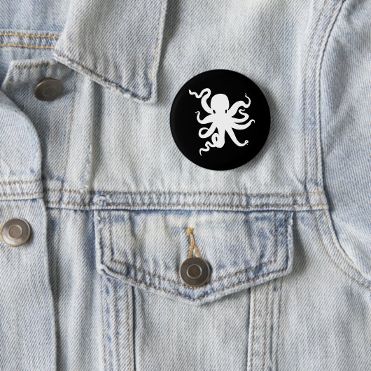 Little Octopus Squid Kraken Button (In situ)