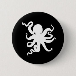 Little Octopus Squid Kraken Button