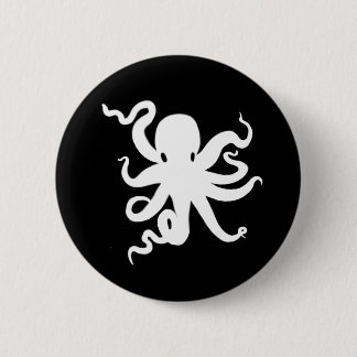 Little Octopus Squid Kraken Button