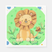 Little Oerwoud Lion Theme Napkins Servet (Voorkant)