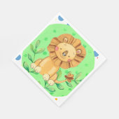 Little Oerwoud Lion Theme Napkins Servet (Hoek)