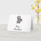 Little One Big Brother wenskaart Kaart (Gele Bloem)