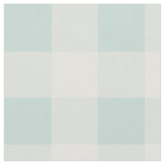 Little One Buffalo Check - soft teal Stof (Close Up)