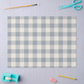Little One Buffalo Check - stoffig staalgrijs Tissuepapier (Craft)