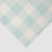 Little One Buffalo Check - zachte teal Tissuepapier (Detail)